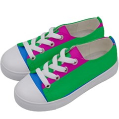 Polysexual Pride Flag Lgbtq Kids  Low Top Canvas Sneakers by lgbtnation