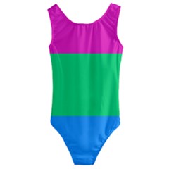 Polysexual Pride Flag Lgbtq Kids  Cut-out Back One Piece Swimsuit by lgbtnation