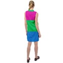 Polysexual Pride Flag LGBTQ Sleeveless Shirt Dress View2