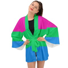 Polysexual Pride Flag Lgbtq Long Sleeve Kimono by lgbtnation