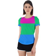 Polysexual Pride Flag Lgbtq Back Cut Out Sport Tee by lgbtnation