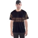 Luxury Ornate Minimal Style Dark Print Men s Sport Mesh Tee View1