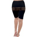 Luxury Ornate Minimal Style Dark Print Cropped Leggings  View4