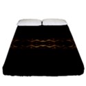 Luxury Ornate Minimal Style Dark Print Fitted Sheet (King Size) View1