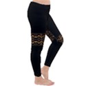 Luxury Ornate Minimal Style Dark Print Classic Winter Leggings View3