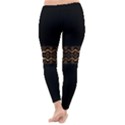 Luxury Ornate Minimal Style Dark Print Classic Winter Leggings View4