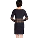 Luxury Ornate Minimal Style Dark Print Long Sleeve Nightdress View2