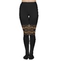 Luxury Ornate Minimal Style Dark Print Tights View1