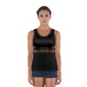 Luxury Ornate Minimal Style Dark Print Sport Tank Top  View1