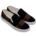 Luxury Ornate Minimal Style Dark Print Men s Canvas Slip Ons View3