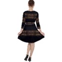 Luxury Ornate Minimal Style Dark Print Ruffle Dress View2