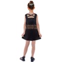 Luxury Ornate Minimal Style Dark Print Kids  Cross Back Dress View2