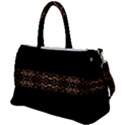 Luxury Ornate Minimal Style Dark Print Duffel Travel Bag View1