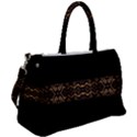 Luxury Ornate Minimal Style Dark Print Duffel Travel Bag View2