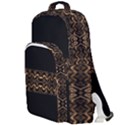 Luxury Ornate Minimal Style Dark Print Double Compartment Backpack View1