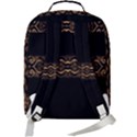 Luxury Ornate Minimal Style Dark Print Double Compartment Backpack View3