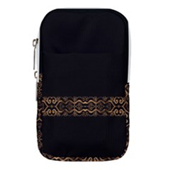 Luxury Ornate Minimal Style Dark Print Waist Pouch (Small)