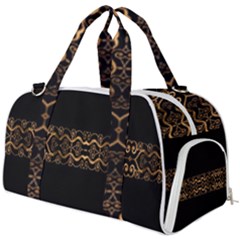 Luxury Ornate Minimal Style Dark Print Burner Gym Duffel Bag by dflcprintsclothing