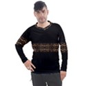 Luxury Ornate Minimal Style Dark Print Men s Pique Long Sleeve Tee View1