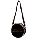 Luxury Ornate Minimal Style Dark Print Crossbody Circle Bag View1