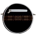 Luxury Ornate Minimal Style Dark Print Crossbody Circle Bag View2