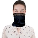 Luxury Ornate Minimal Style Dark Print Face Covering Bandana (Adult) View1