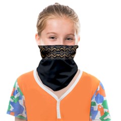 Luxury Ornate Minimal Style Dark Print Face Covering Bandana (Kids)