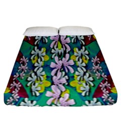 Where The Fairies Dance In Winter Times Fitted Sheet (king Size) by pepitasart