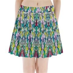 Where The Fairies Dance In Winter Times Pleated Mini Skirt by pepitasart