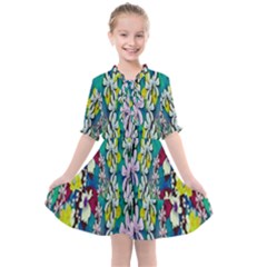 Where The Fairies Dance In Winter Times Kids  All Frills Chiffon Dress by pepitasart