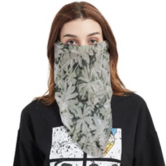 Pale Tropical Floral Print Pattern Face Covering Bandana (triangle)