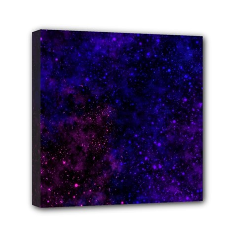 Blue,pink,red And Purple Galaxy Mini Canvas 6  X 6  (stretched) by Dazzleway