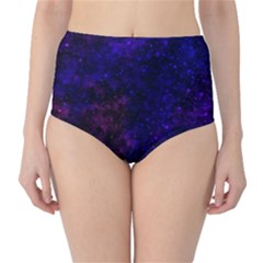 Blue,pink,red And Purple Galaxy Classic High-waist Bikini Bottoms by Dazzleway