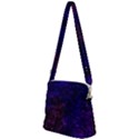 Blue,pink,red and purple Galaxy Zipper Messenger Bag View2