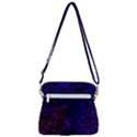 Blue,pink,red and purple Galaxy Zipper Messenger Bag View3