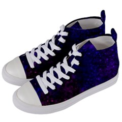 Blue,pink,red And Purple Galaxy Women s Mid-top Canvas Sneakers by Dazzleway