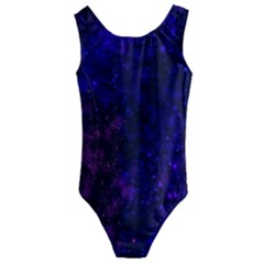 Blue,pink,red And Purple Galaxy Kids  Cut-out Back One Piece Swimsuit by Dazzleway