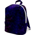 Blue,pink,red and purple Galaxy Zip Up Backpack View1