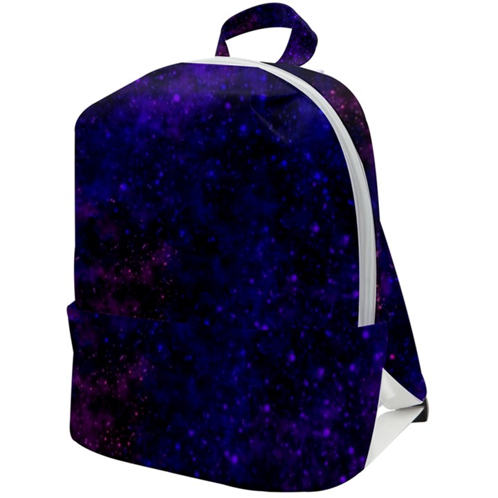 Blue,pink,red and purple Galaxy Zip Up Backpack