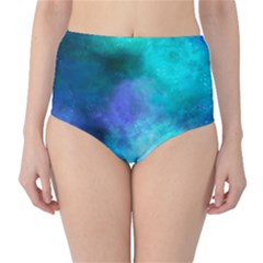 Blue Galaxy Classic High-waist Bikini Bottoms by Dazzleway