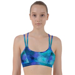 Blue Galaxy Line Them Up Sports Bra by Dazzleway