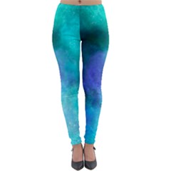 Blue Galaxy Lightweight Velour Leggings by Dazzleway