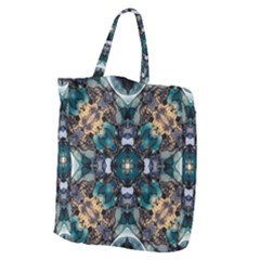 Teal And Gold Giant Grocery Tote by Dazzleway