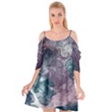 Teal and purple alcohol ink Cutout Spaghetti Strap Chiffon Dress View1