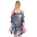 Teal and purple alcohol ink Cutout Spaghetti Strap Chiffon Dress View2