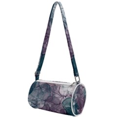 Teal And Purple Alcohol Ink Mini Cylinder Bag by Dazzleway