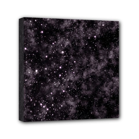 Pink Gray Galaxy Mini Canvas 6  X 6  (stretched) by Dazzleway