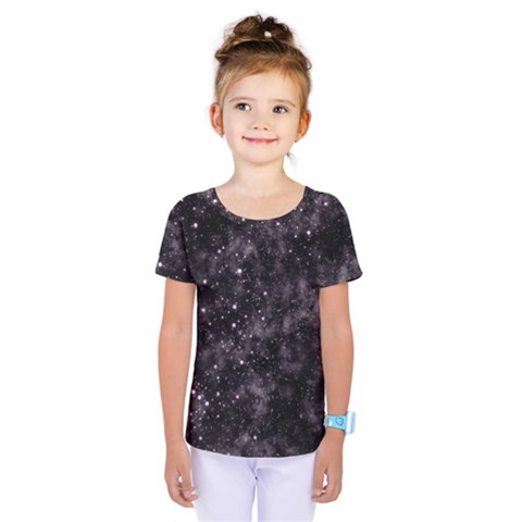 Pink Gray Galaxy Kids  One Piece Tee by Dazzleway