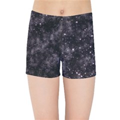 Pink Gray Galaxy Kids  Sports Shorts by Dazzleway