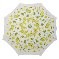 Yellow Flowers Straight Umbrellas by designsbymallika